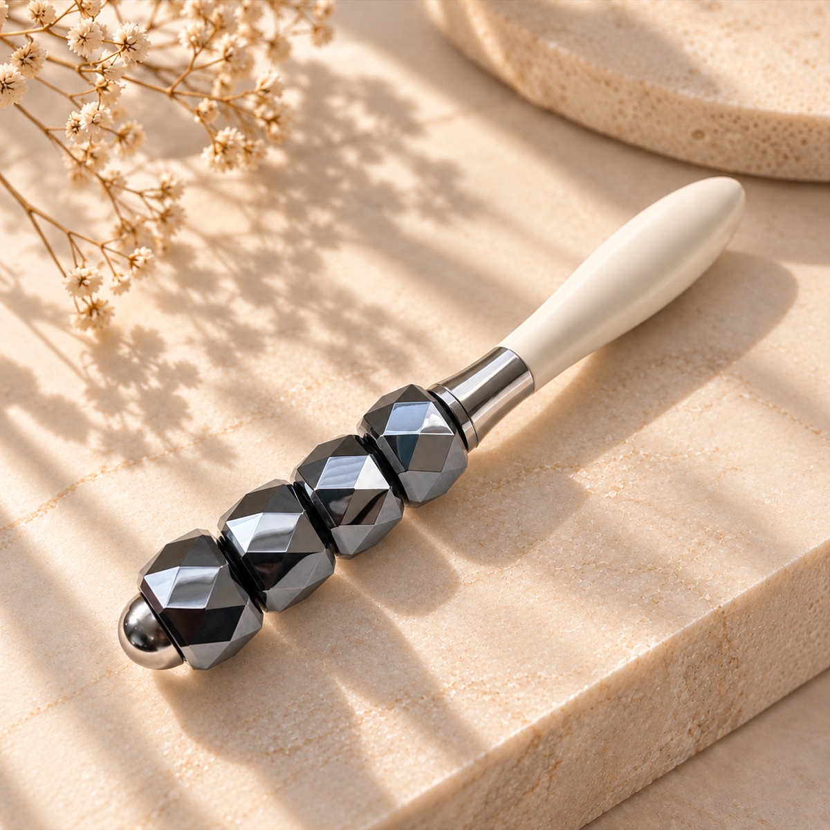 TERA ROLLER μ Japanese four-roller beauty tool for face and body massage